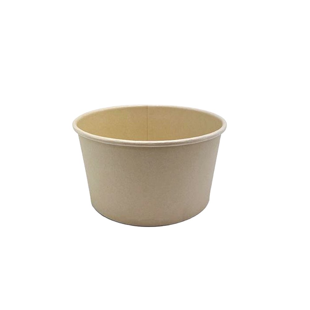 32oz/950mL PE Coated Bamboo Paper Salad Bowl - TEM IMPORTS™