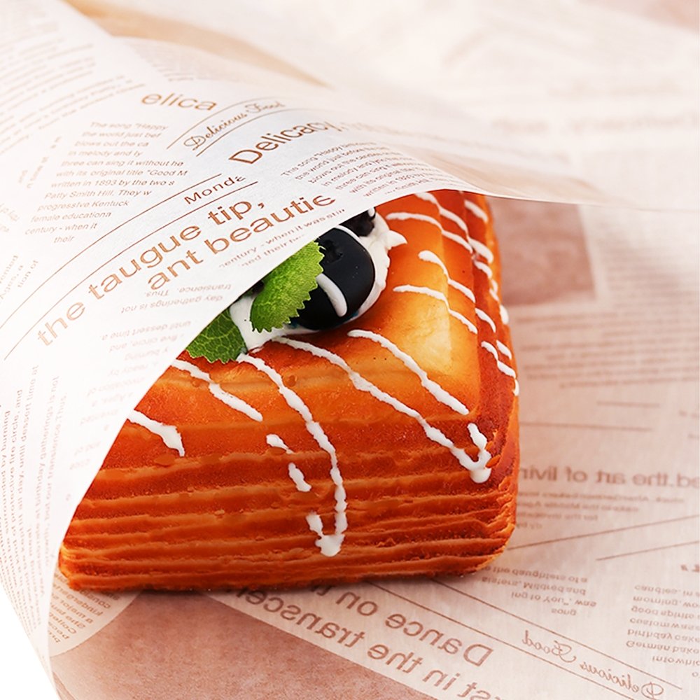 Printed Newspaper Pattern Food Wrapping Paper - 100/PK - TEM IMPORTS™