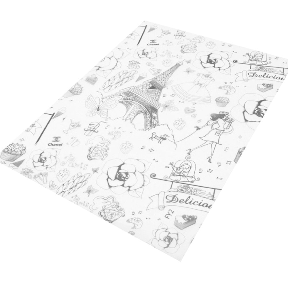 36x26 Food Wrapping Paper - Paris Pattern - Pk100 - TEM IMPORTS™