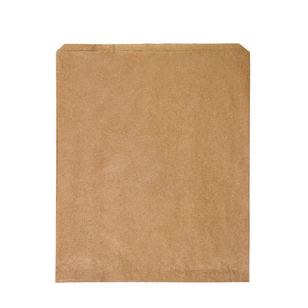 3F Flat Paper Bag Brown - Pack of 100 - TEM IMPORTS™