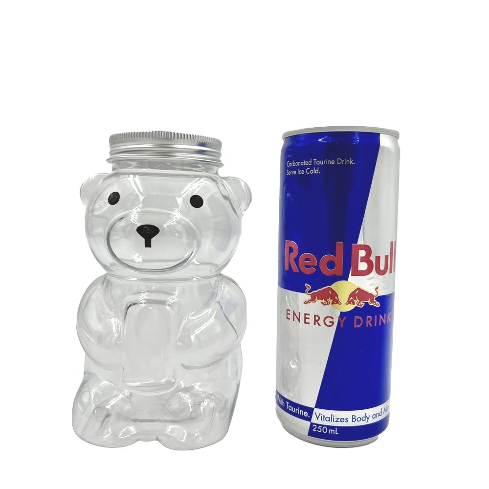 400mL Bear Shape PET Bottle with Aluminium Cap - TEM IMPORTS™