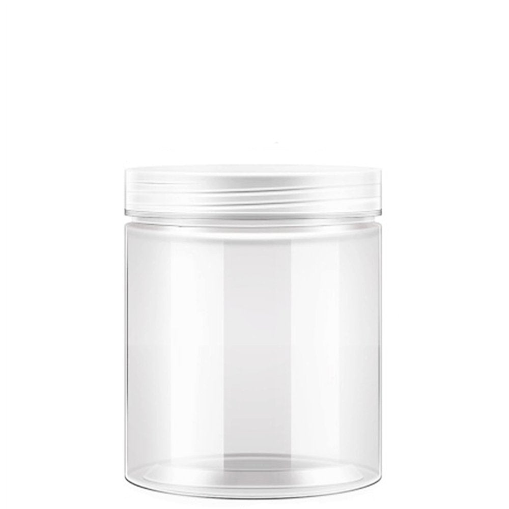 400mL/89mm Neck Straight Sided Plastic Jar With Plastic Lid - TEM IMPORTS™