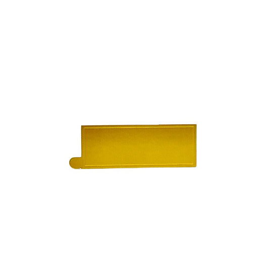40x105mm Mini Paper Long Rectangular Cake Board Gold