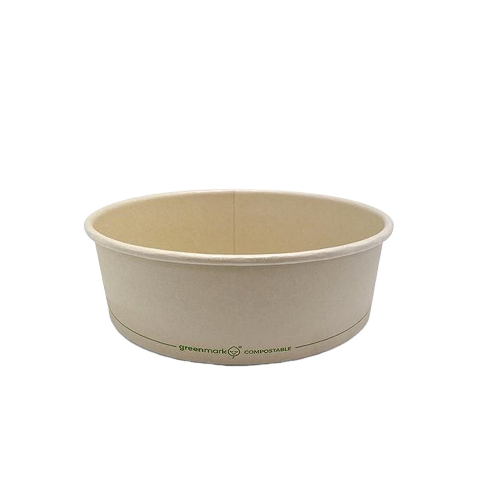 42oz/1250mL PLA Coated Bamboo Paper Salad Bowl - TEM IMPORTS™