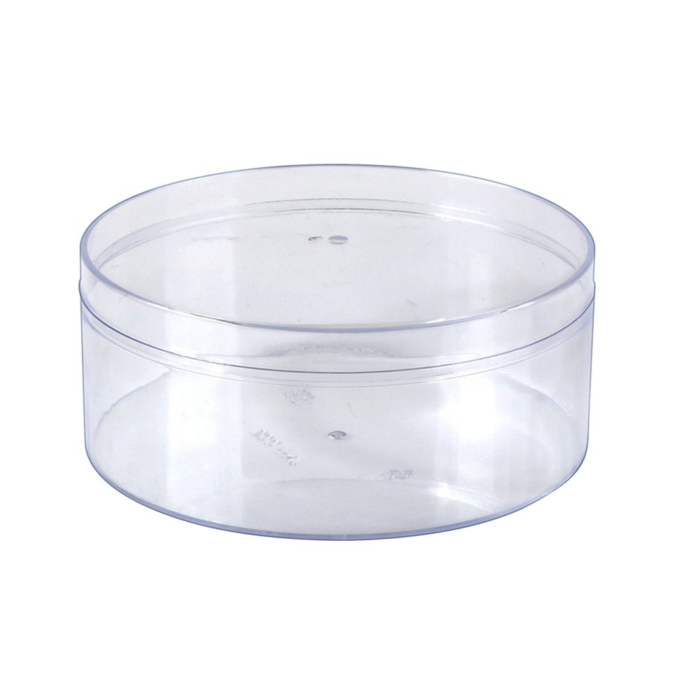 450mL Clear Round Container With Hard Lid - TEM IMPORTS™