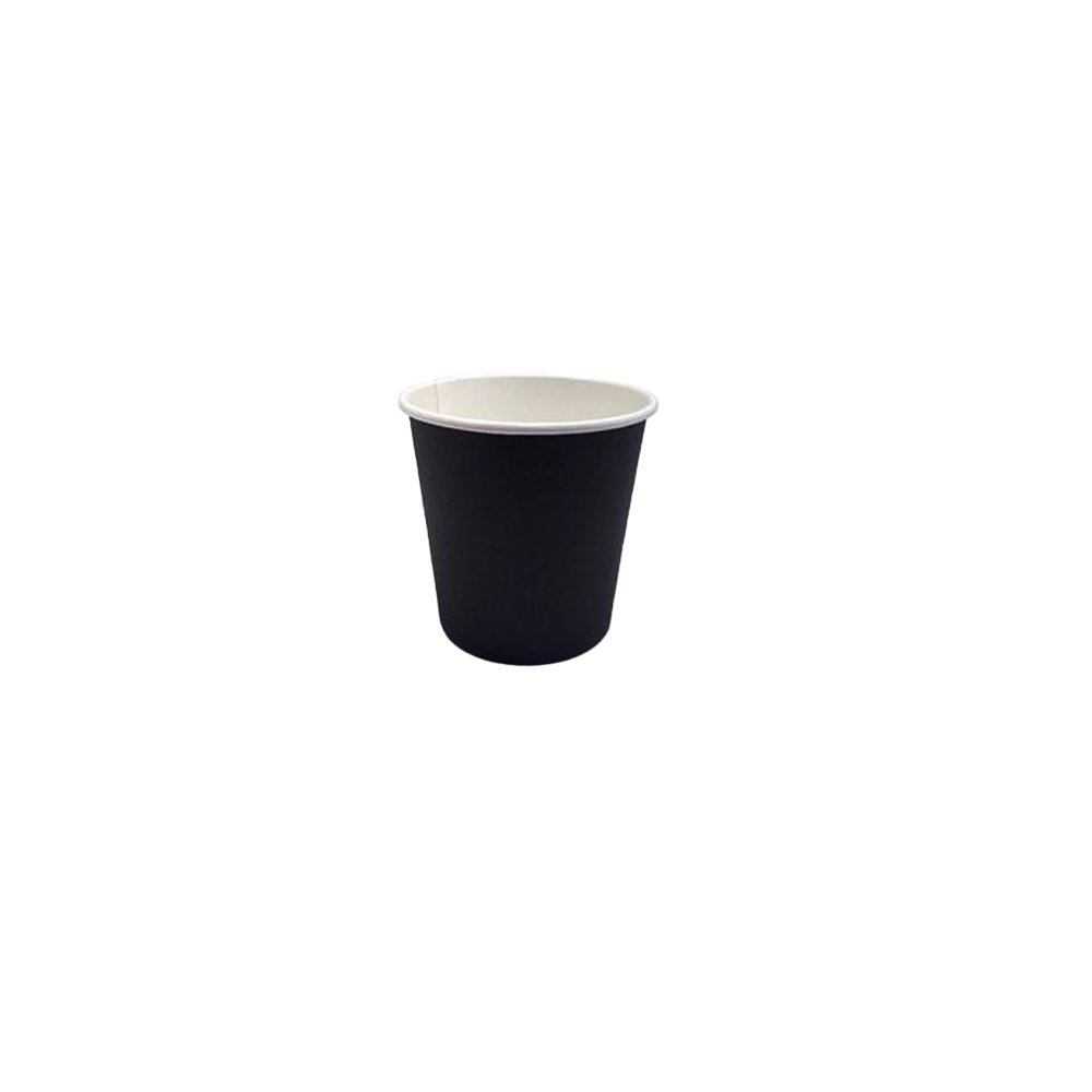 4oz/120mL PE Coated SW Paper Cup Black - TEM IMPORTS™