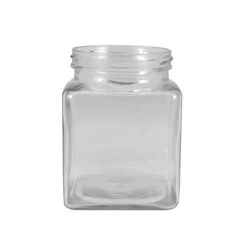 500mL Square Glass Jar With Metal Twist Lid - TEM IMPORTS™