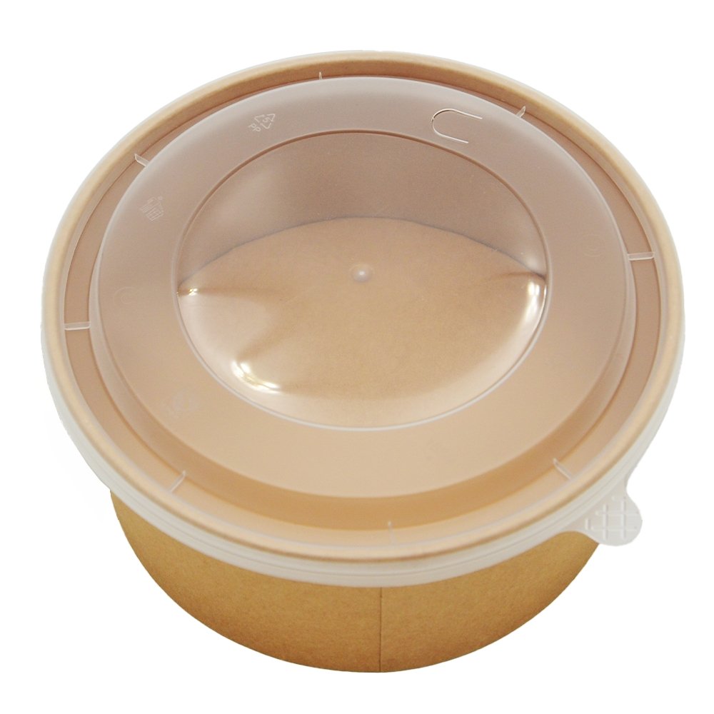 50oz/1500mL PE Coated Kraft Paper Salad Bowl Set - TEM IMPORTS™