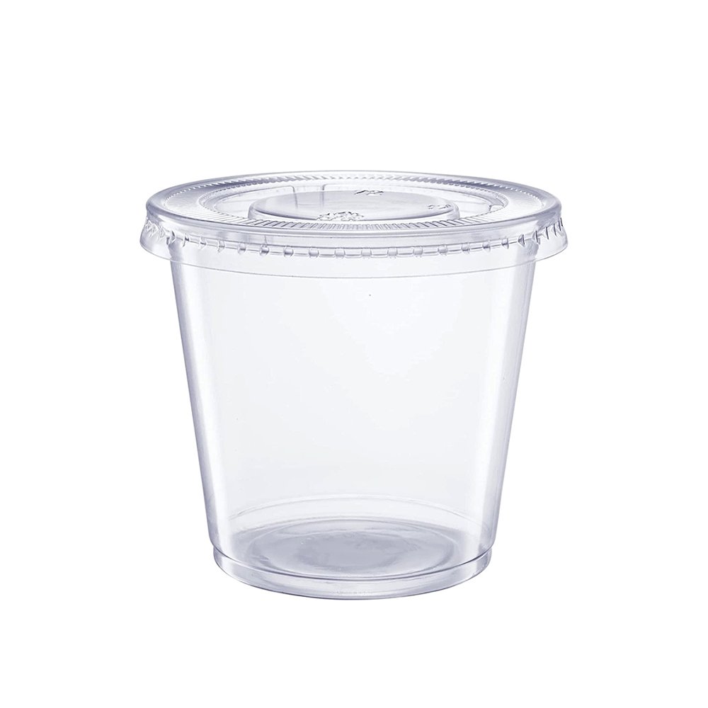 5.5oz/160mL Round Sauce Container With Lid - Pk100 - TEM IMPORTS™