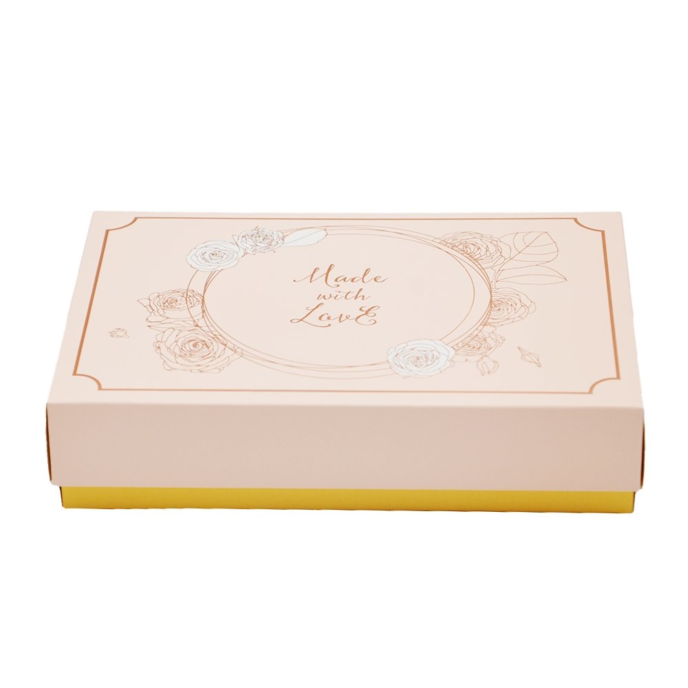 6 Compartment Paper Box - Pink & Gold - TEM IMPORTS™