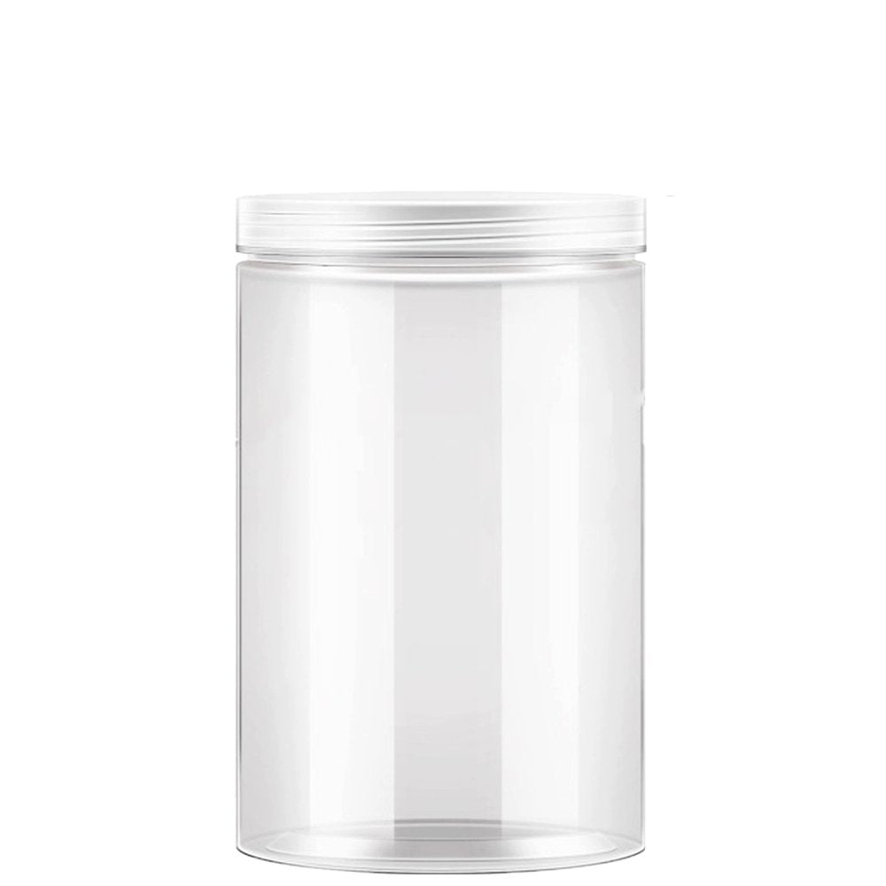 600mL/89mm Neck Straight Sided Plastic Jar With Plastic Lid - TEM IMPORTS™