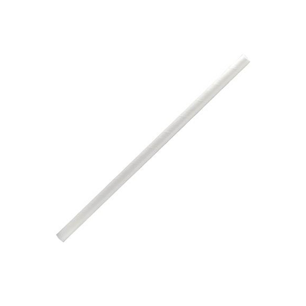 Paper Straw Regular Plain White