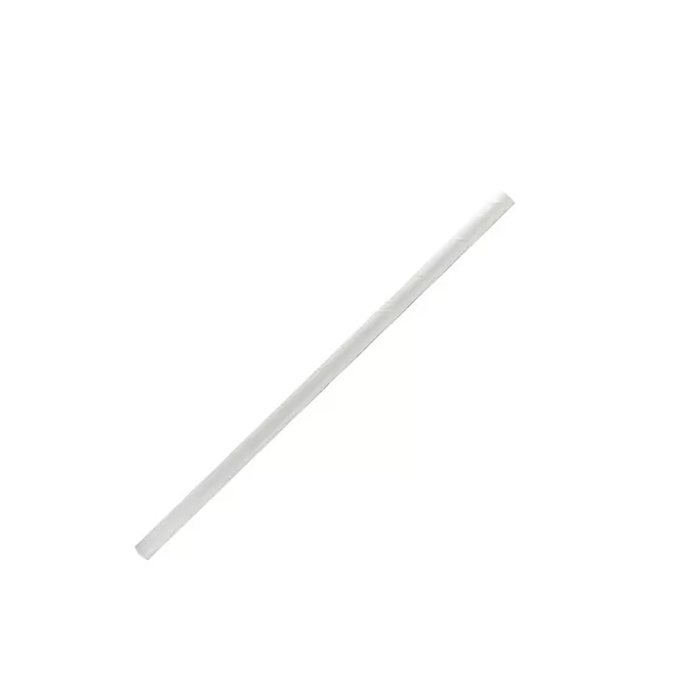6mm White Paper Straw Cocktail - Pk50 - TEM IMPORTS™