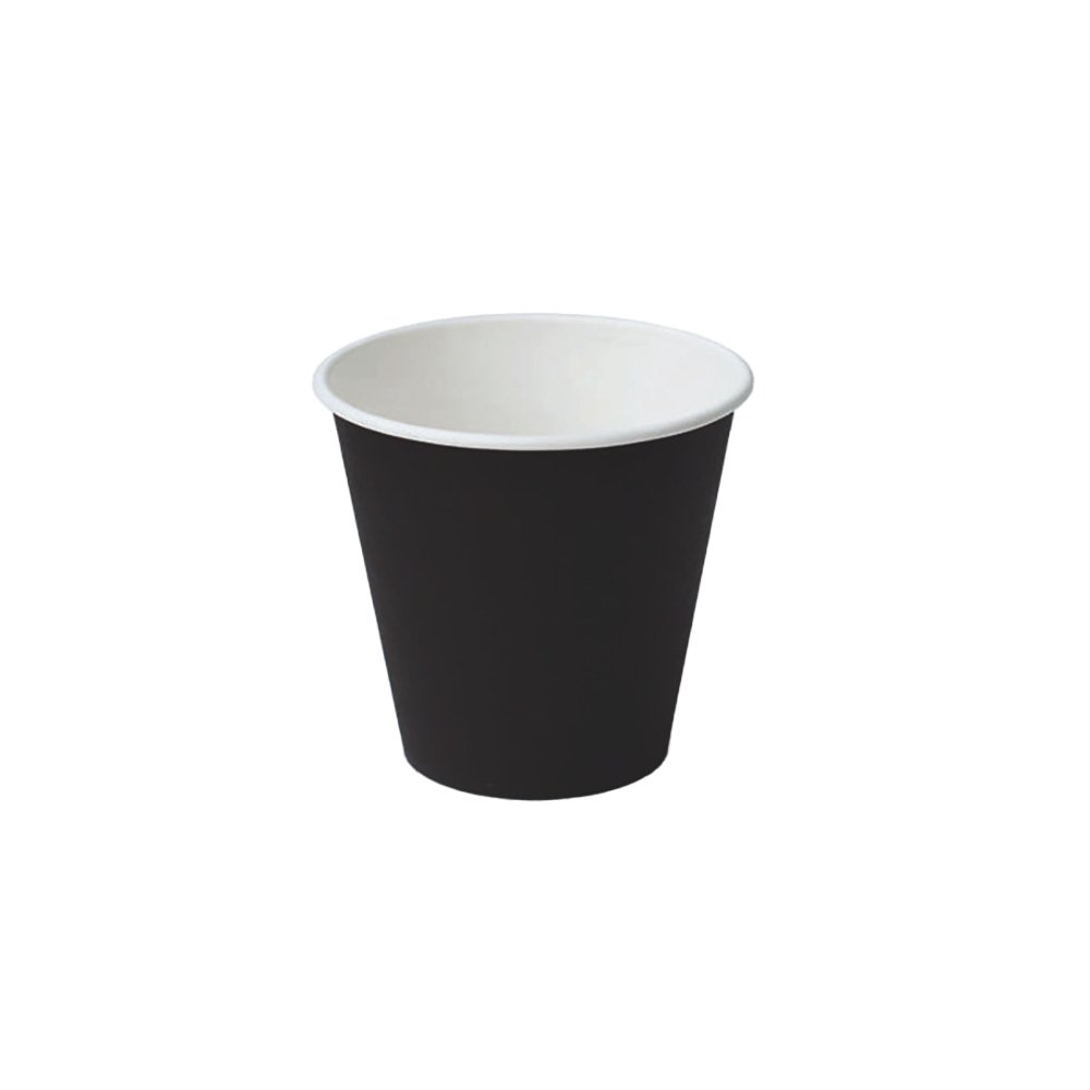 single wall black coffee cup
