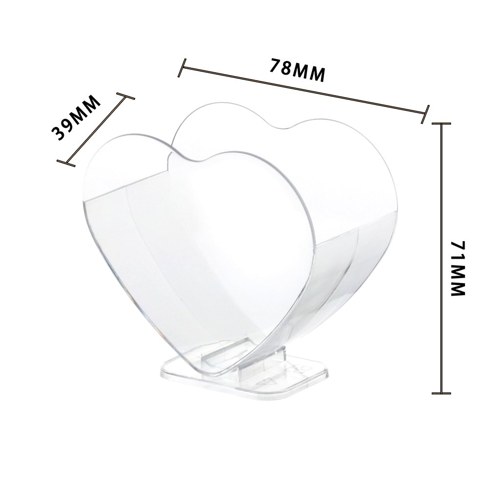 70mL Clear Mini Bowl Heart Shape Container - TEM IMPORTS™