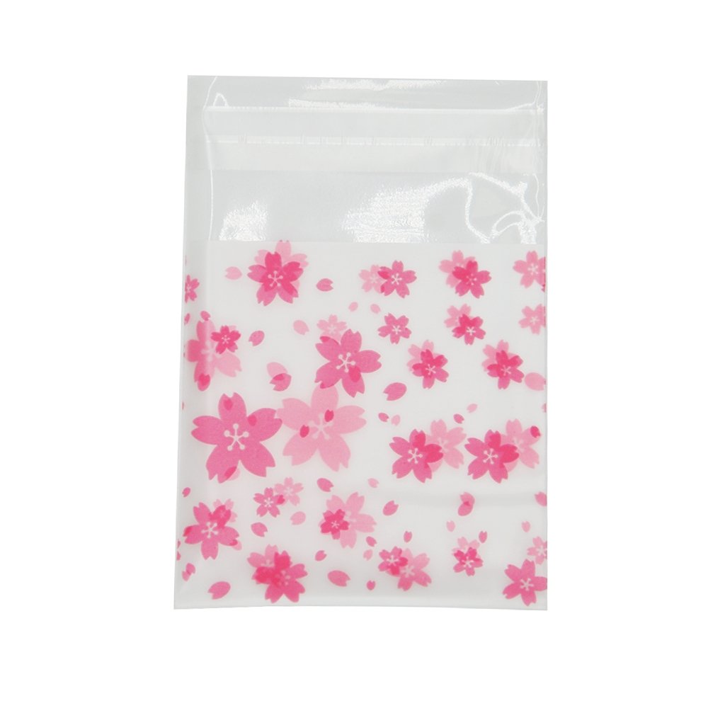 70x70mm Blossoms Self Adhesive Sealing Bag-Pk100 - TEM IMPORTS™