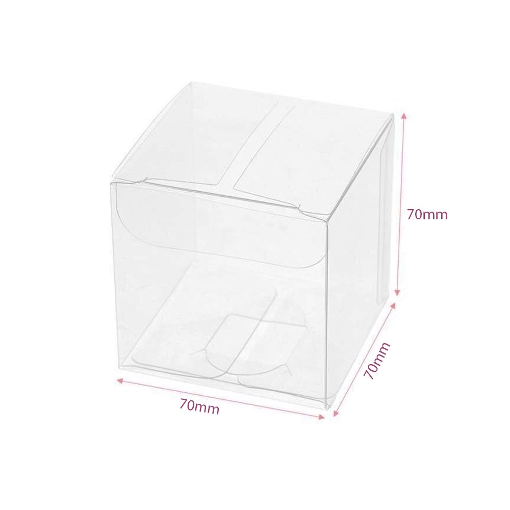70x70mm Clear PVC Cube Box - TEM IMPORTS™
