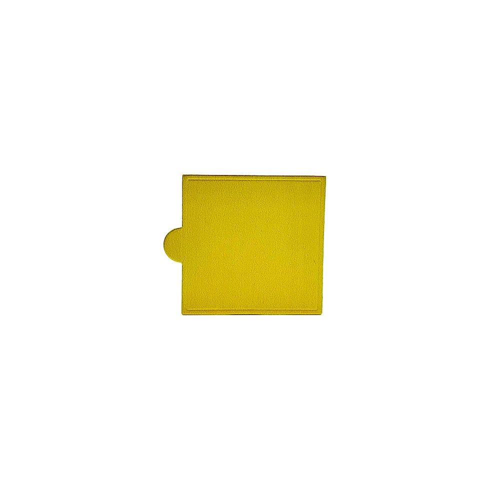 70x70mm Mini Cake Board Square Gold - Pack of 100 - TEM IMPORTS™