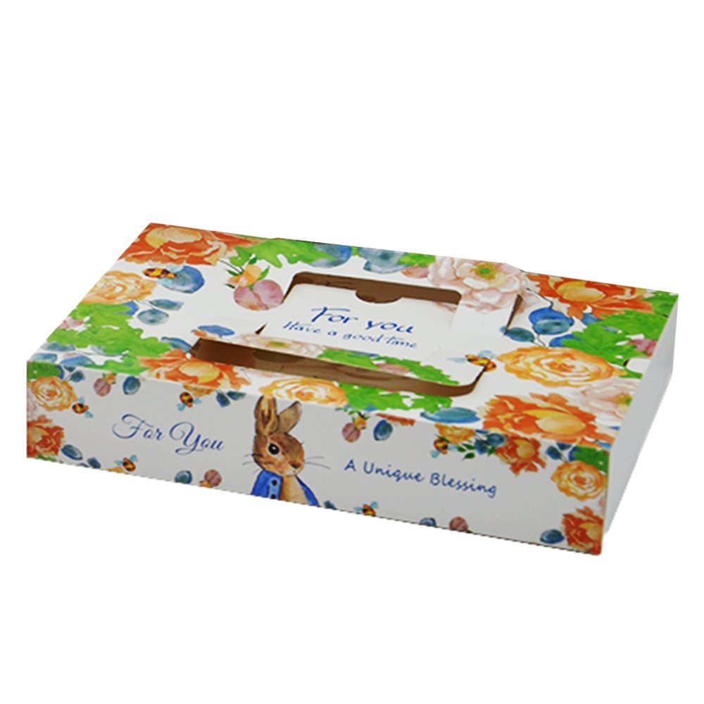 8 Compartment Paper Box - Flower&Rabbit - TEM IMPORTS™