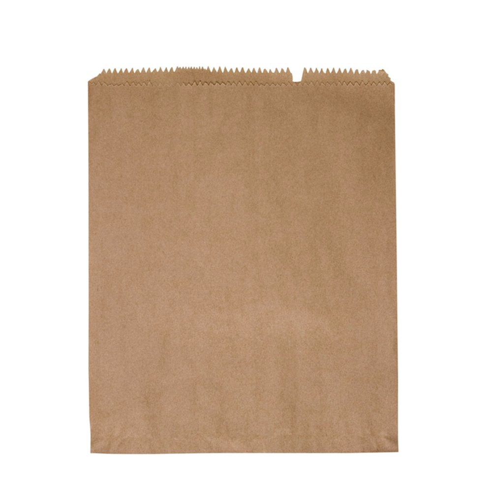 8F Flat Paper Bag Brown - Pack of 100 - TEM IMPORTS™