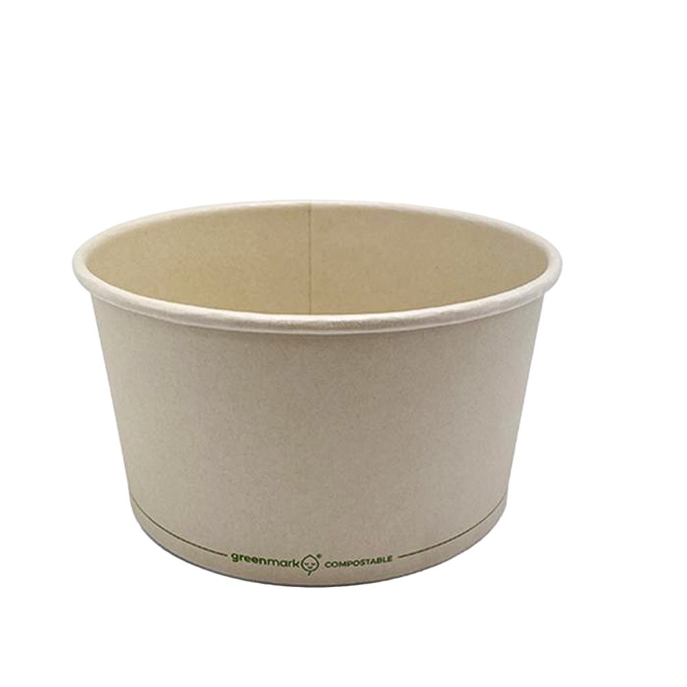 8oz/240mL BioPBS Coated Ice Cream Bamboo Paper Cup - TEM IMPORTS™