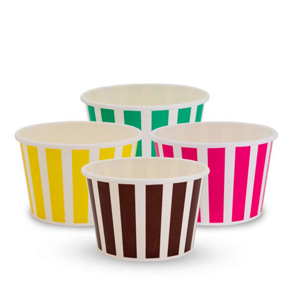 8oz/240mL Candy Stripe Ice-Cream Paper Cup - TEM IMPORTS™