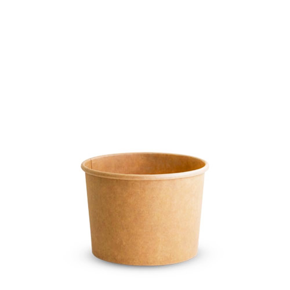 8oz/240mL PE Coated Kraft Paper Soup Cup - TEM IMPORTS™
