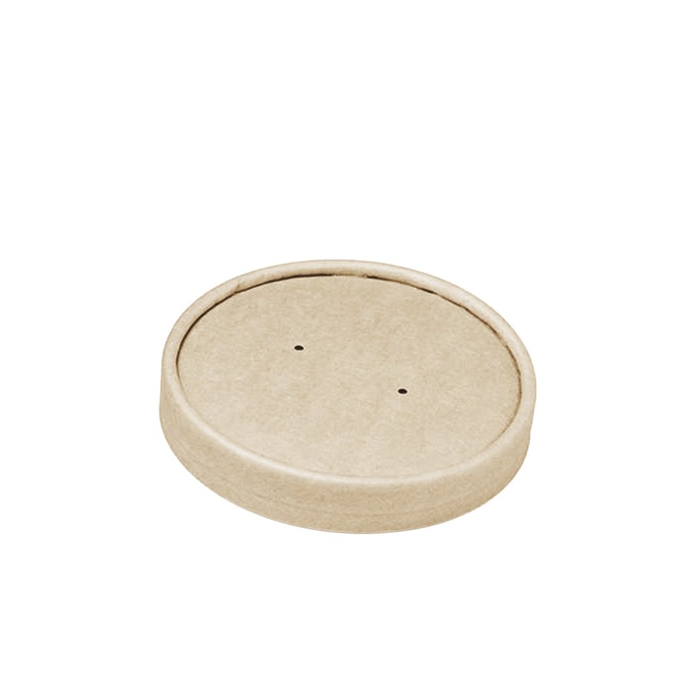 98mm PLA Coated Bamboo Paper Lid For 16oz Soup Cup - TEM IMPORTS™