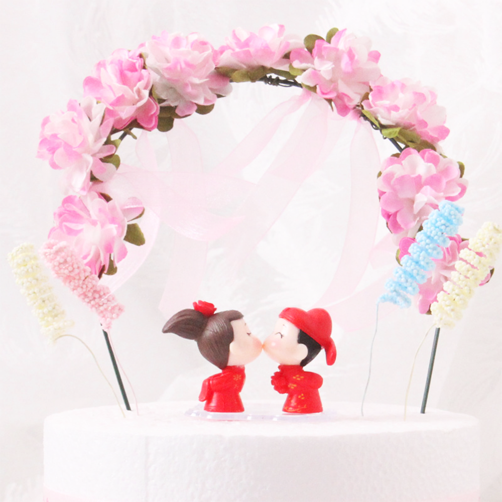Traditional Chinese Wedding Couple Cake Topper Set - TEM IMPORTS™