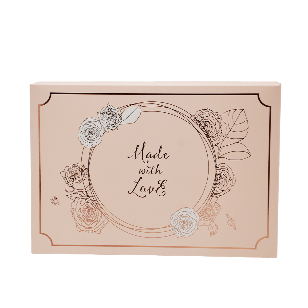 6 Compartment Paper Box - Pink & Gold - TEM IMPORTS™