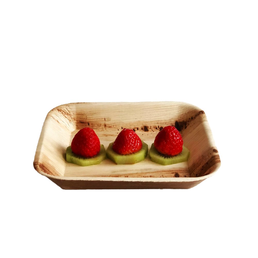 Areca Palm Small Square Plate - 6 Inch - TEM IMPORTS™
