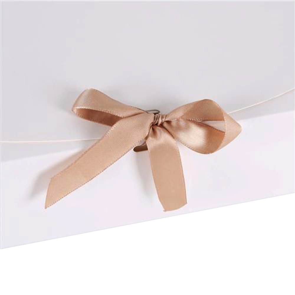 Medium Sleek Paper Box With Ribbon