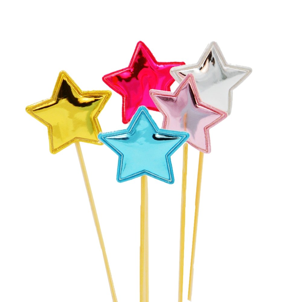 Assorted Colour Star Pillow Cake Topper - Pack of 5 - TEM IMPORTS™