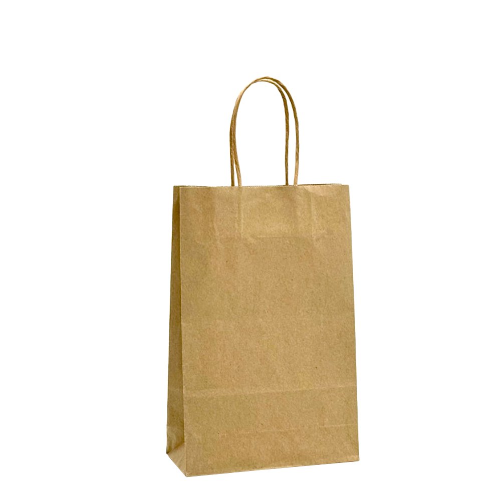 Baby Size Brown Twisted Handle Paper Bag - TEM IMPORTS™