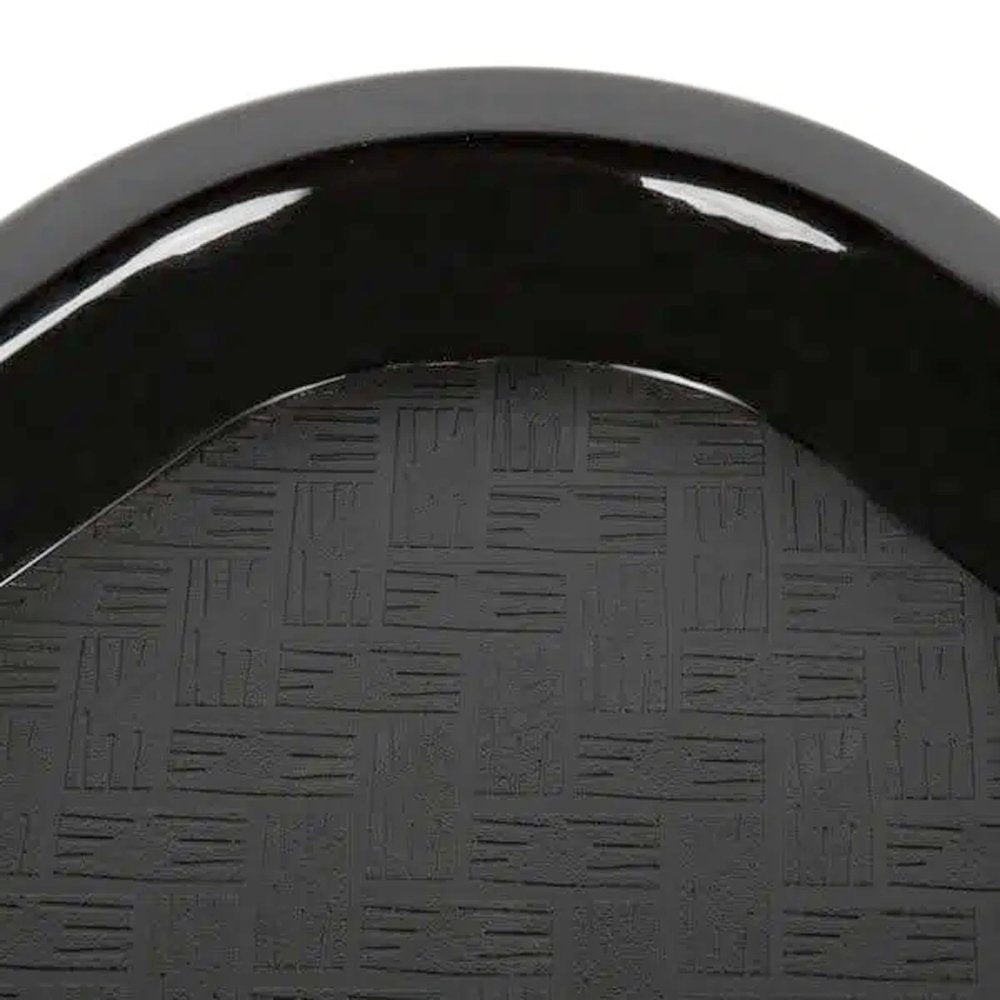 Black Plastic Fast Food Tray - 450x350mm - TEM IMPORTS™