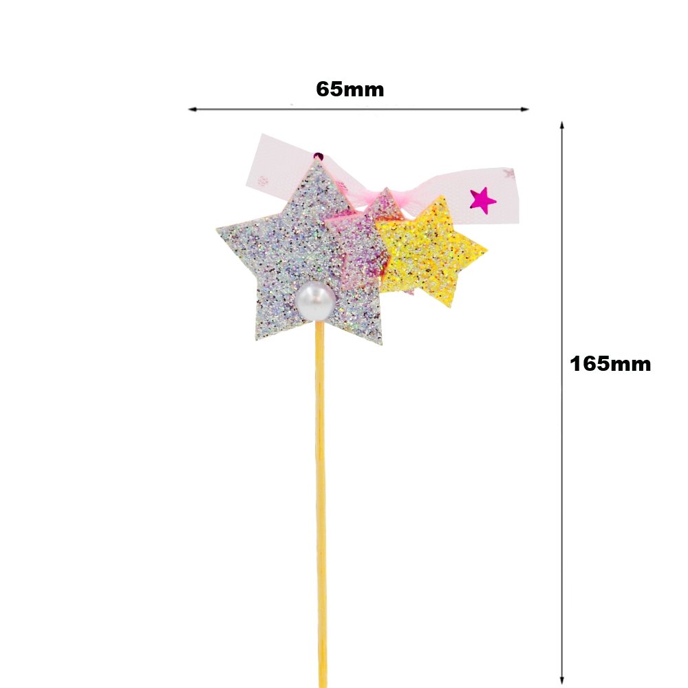 Blue Three Stars With Lace Cake Topper - TEM IMPORTS™