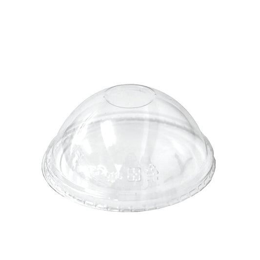 Clear PET Dome Lid To Suit 5oz White Ice Cream Cup - No Hole