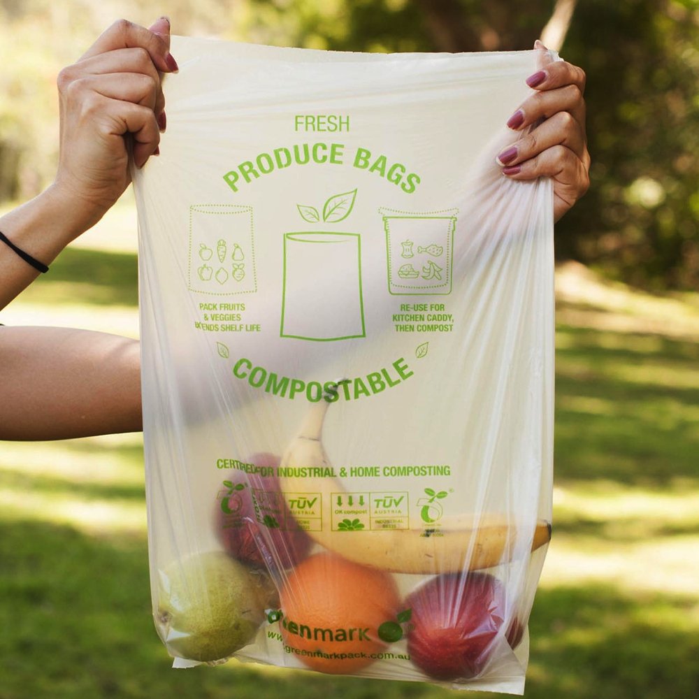 Compostable Gusseted Produce Bag - 250pcs/Roll - TEM IMPORTS™