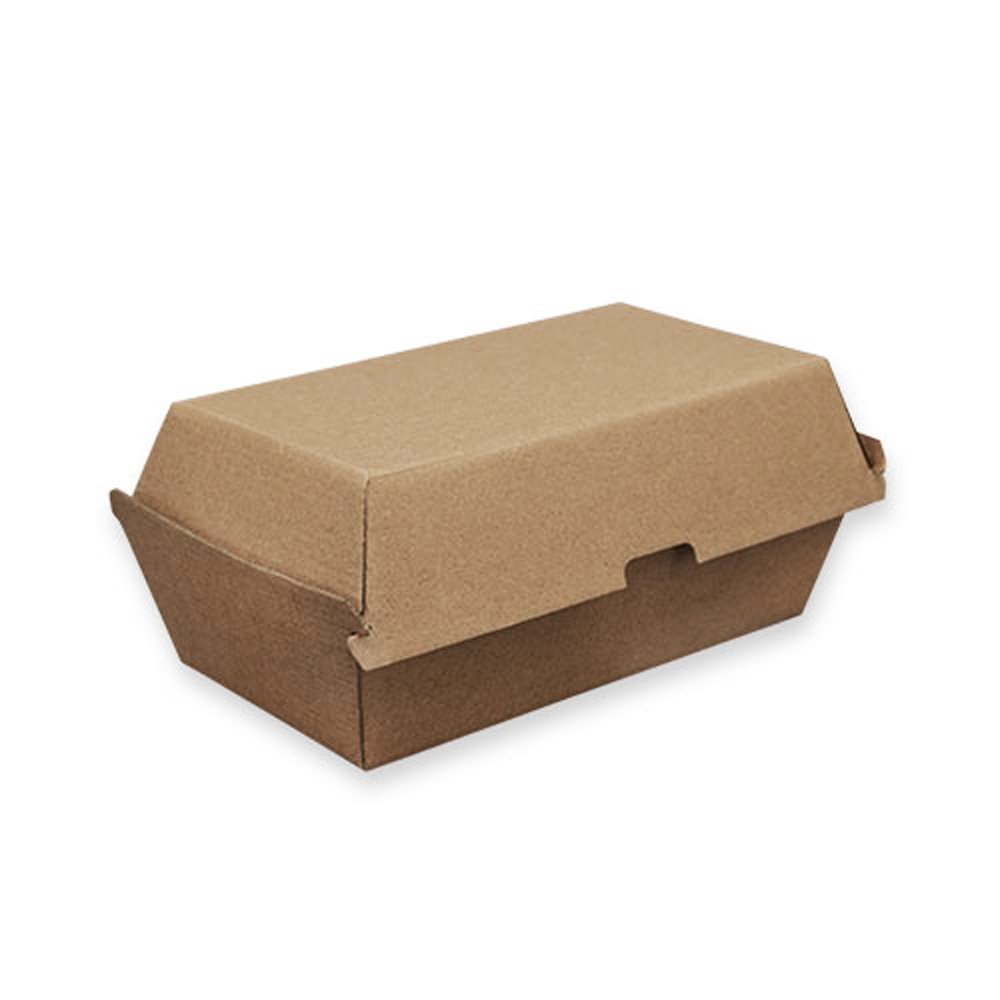 Corrugated Kraft Plain Brown Regular Snack Box