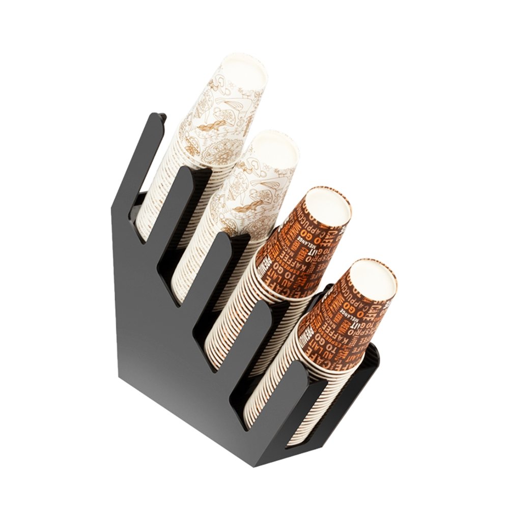 Cup & Lid Dispenser Slimline - Black - TEM IMPORTS™