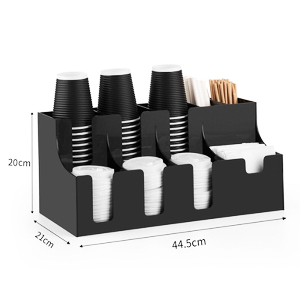 Cup & Lid Dispenser Vertical - Black - TEM IMPORTS™