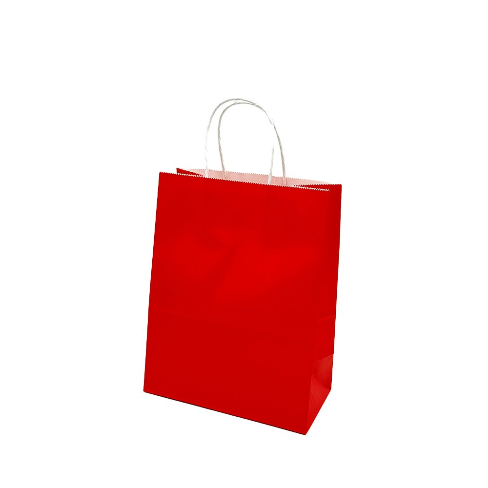 Ex Small Red Paper Twist Handle Bag - TEM IMPORTS™
