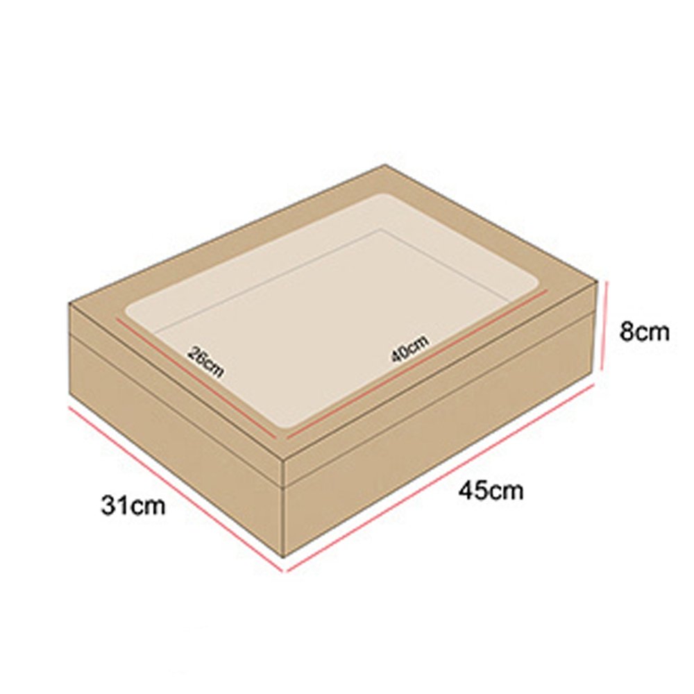 Kraft Corrugated Rectangle Catering Tray Medium Plus - TEM IMPORTS™