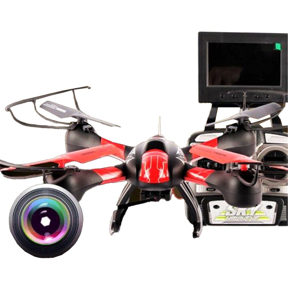 fpv real time flying quadcopter