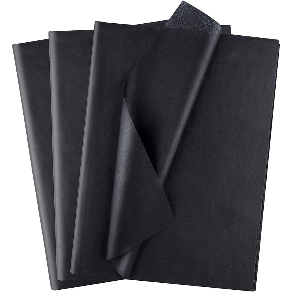 Gift Wrapping Tissue Paper - Black - Pk10 - TEM IMPORTS™