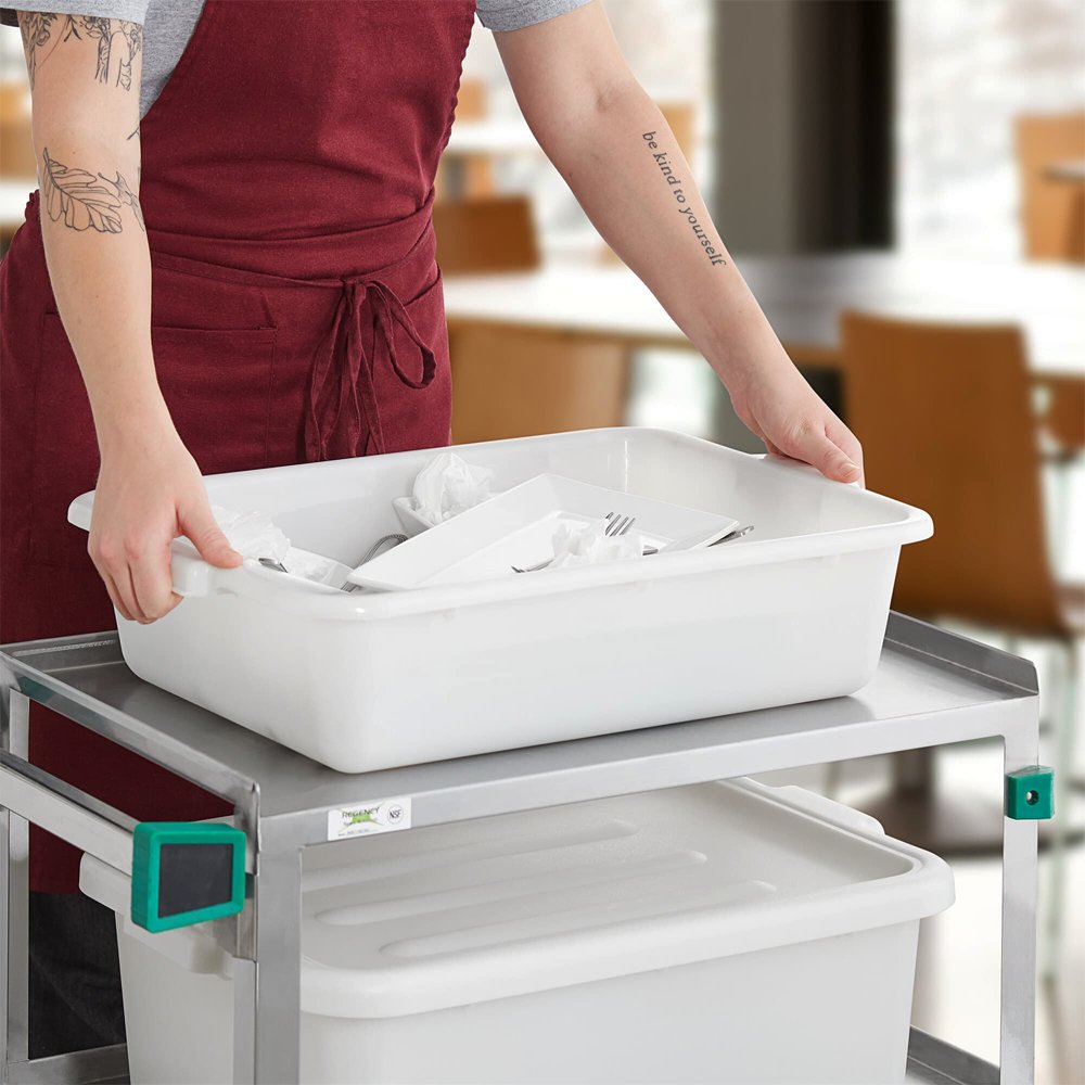 H125 KH Classik Chef Tote Box - White 550x390mm - TEM IMPORTS™