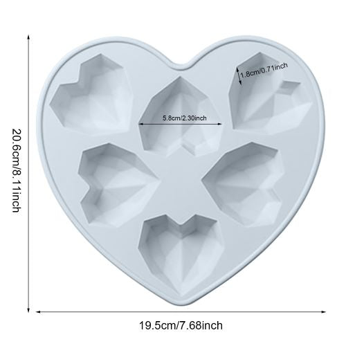 Heart Shape DIY Silicone Mold - TEM IMPORTS™