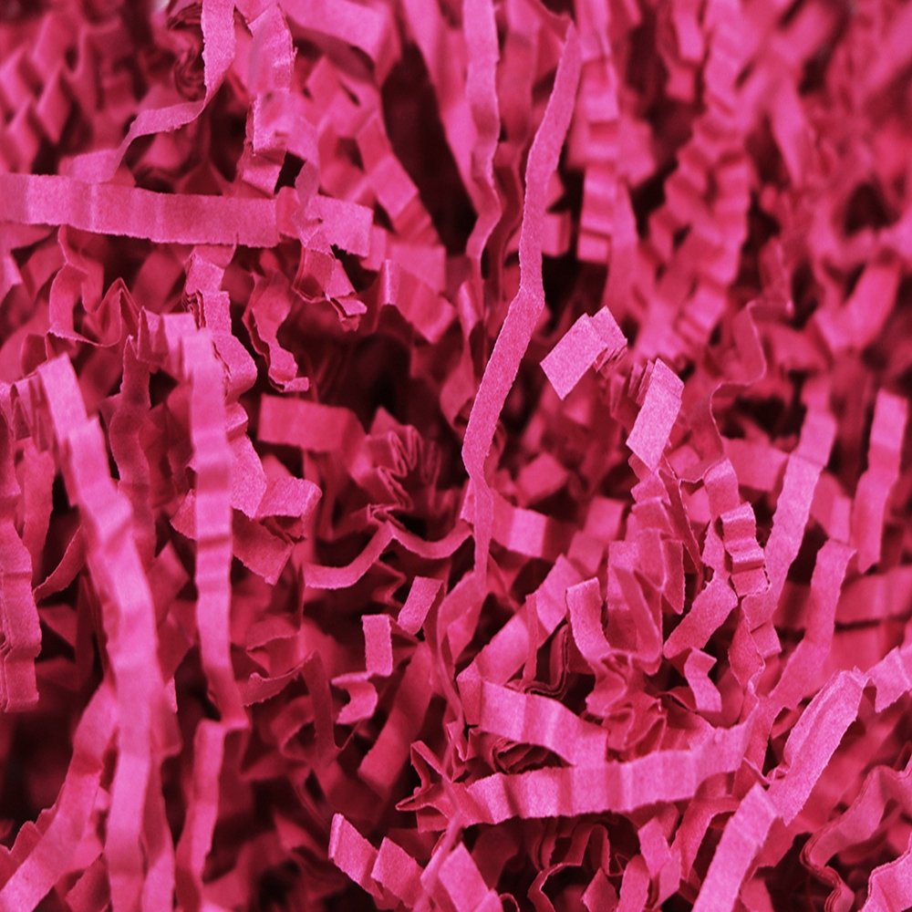 Hot Pink Crinkle Paper Shreds Fillers - 250gr Bag - TEM IMPORTS™