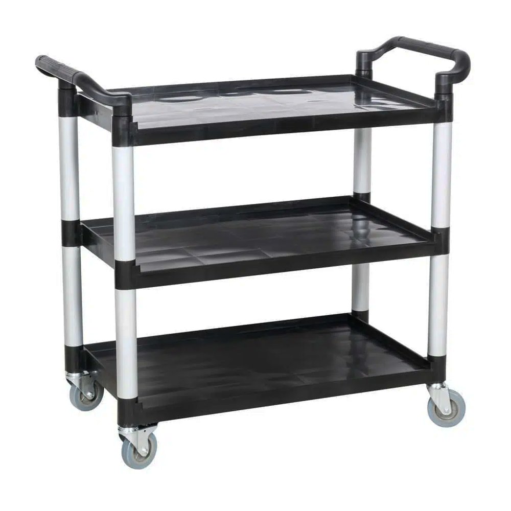 KH Large 3 Tier Utility Trolley - Black - TEM IMPORTS™