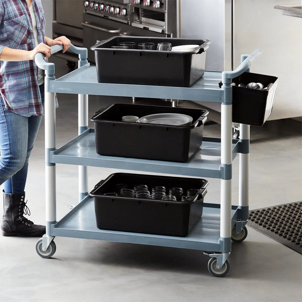 KH Large 3 Tier Utility Trolley - Grey - TEM IMPORTS™